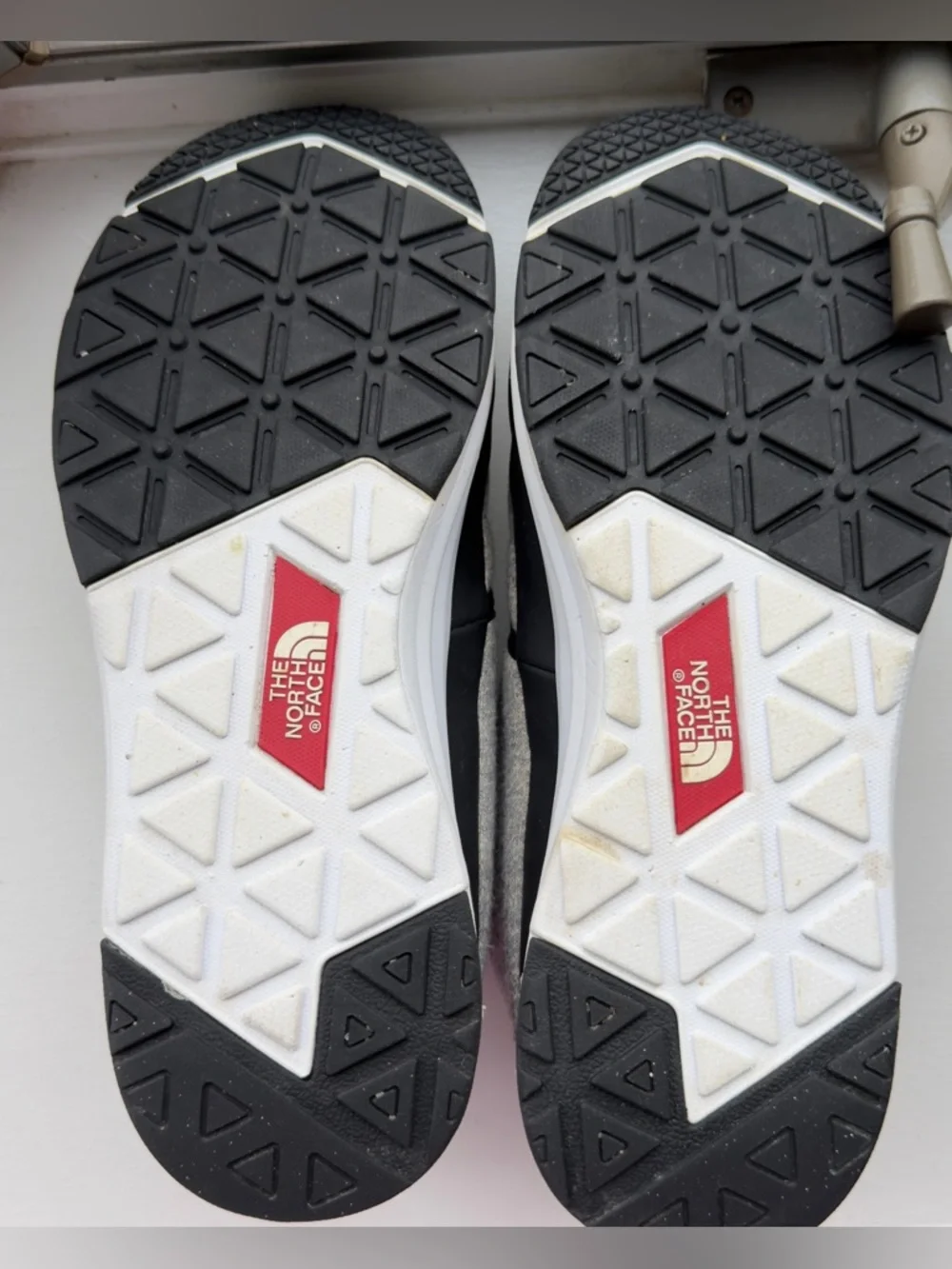 The North Face Kids Gray Quilted Lace-Up Boots